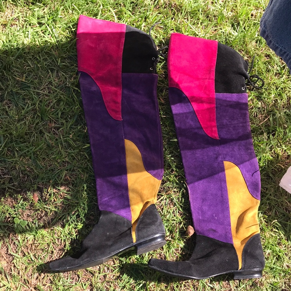 Vtg 90’s suede boots Sz 8.5